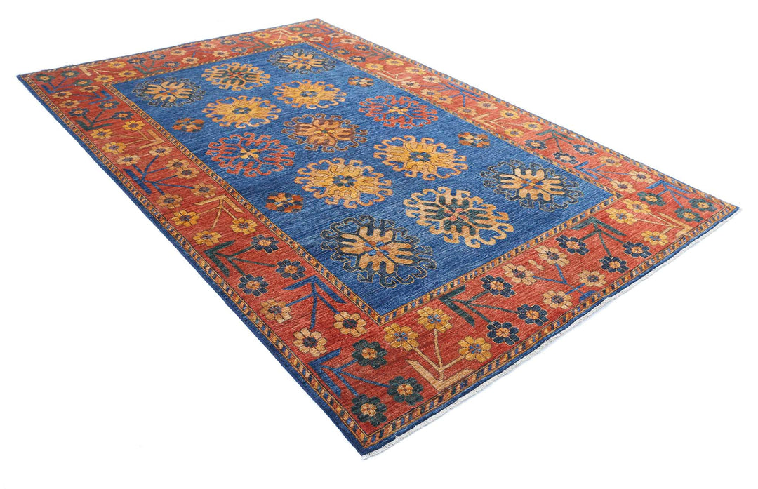 Hand Knotted Nomadic Caucasian Humna Wool Rug 6' 6" x 10' 0" - No. AT53885