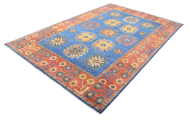 Hand Knotted Nomadic Caucasian Humna Wool Rug 6' 6" x 10' 0" - No. AT53885