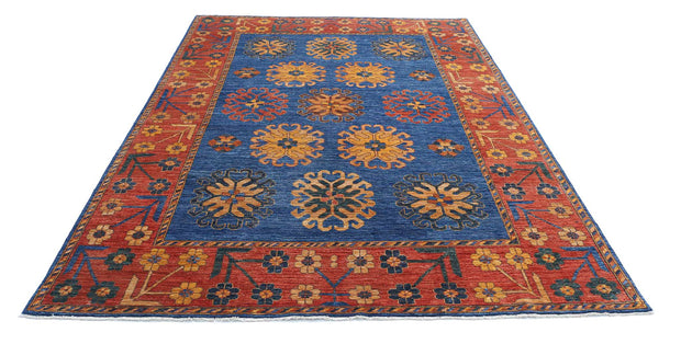 Hand Knotted Nomadic Caucasian Humna Wool Rug 6' 6" x 10' 0" - No. AT53885