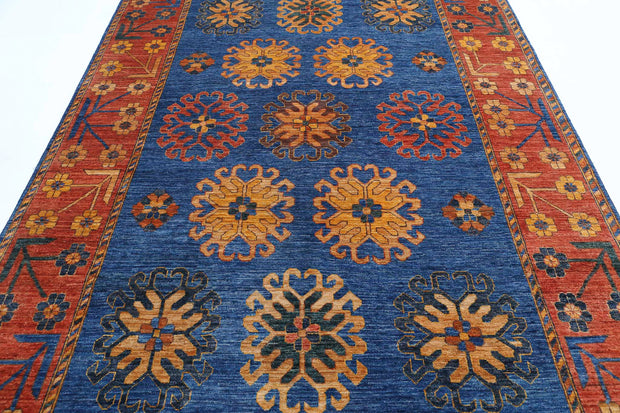 Hand Knotted Nomadic Caucasian Humna Wool Rug 6' 6" x 10' 0" - No. AT53885