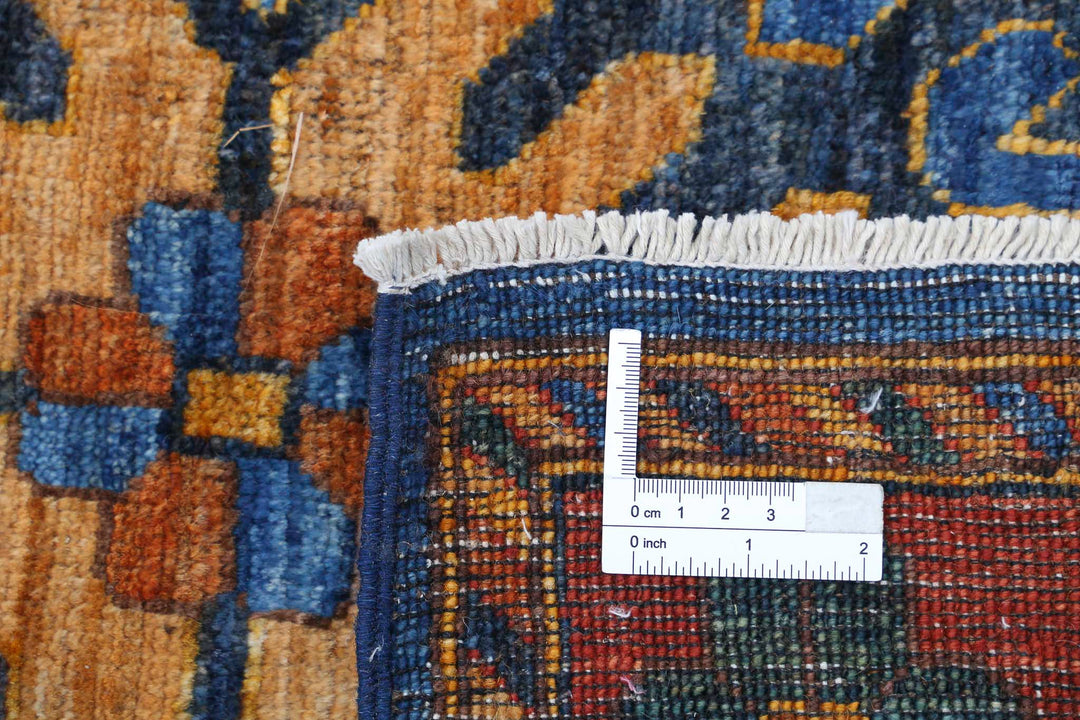 Hand Knotted Nomadic Caucasian Humna Wool Rug 6' 6" x 10' 0" - No. AT53885