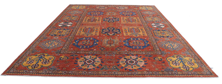 Hand Knotted Nomadic Caucasian Humna Wool Rug 10' 2" x 14' 5" - No. AT80650