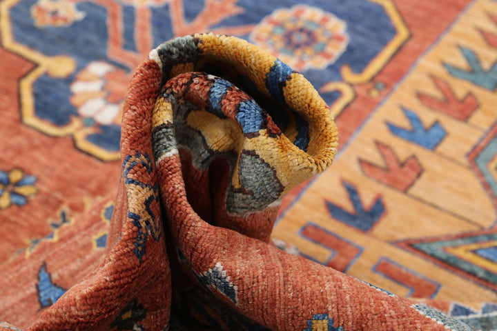 Hand Knotted Nomadic Caucasian Humna Wool Rug 10' 2" x 14' 5" - No. AT80650