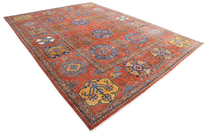 Hand Knotted Nomadic Caucasian Humna Wool Rug 10' 3" x 14' 3" - No. AT20412