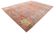Hand Knotted Nomadic Caucasian Humna Wool Rug 10' 3" x 14' 3" - No. AT20412