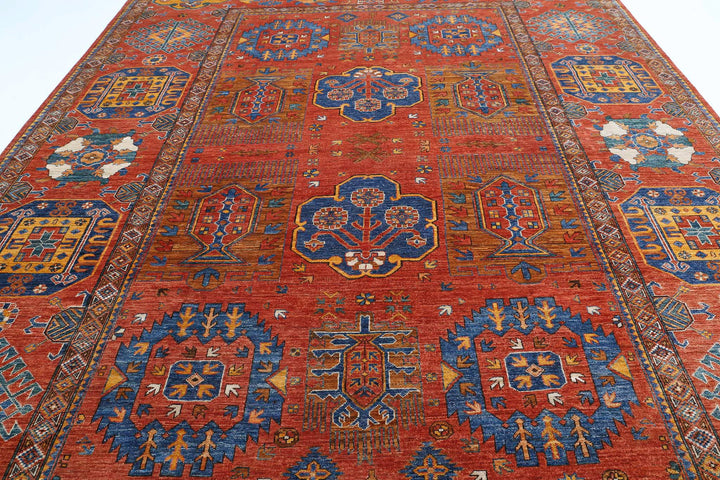 Hand Knotted Nomadic Caucasian Humna Wool Rug 10' 3" x 14' 3" - No. AT20412