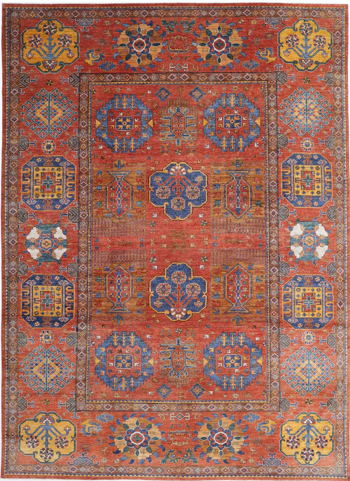 Hand Knotted Nomadic Caucasian Humna Wool Rug 10' 3" x 14' 3" - No. AT20412