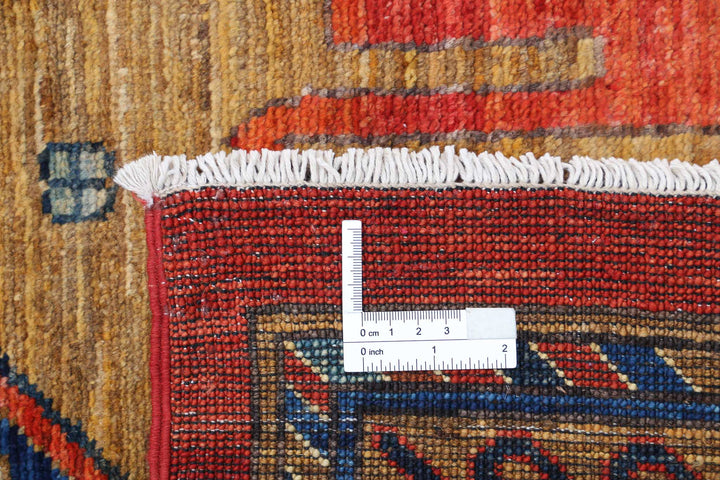 Hand Knotted Nomadic Caucasian Humna Wool Rug 8' 11" x 12' 2" - No. AT47946