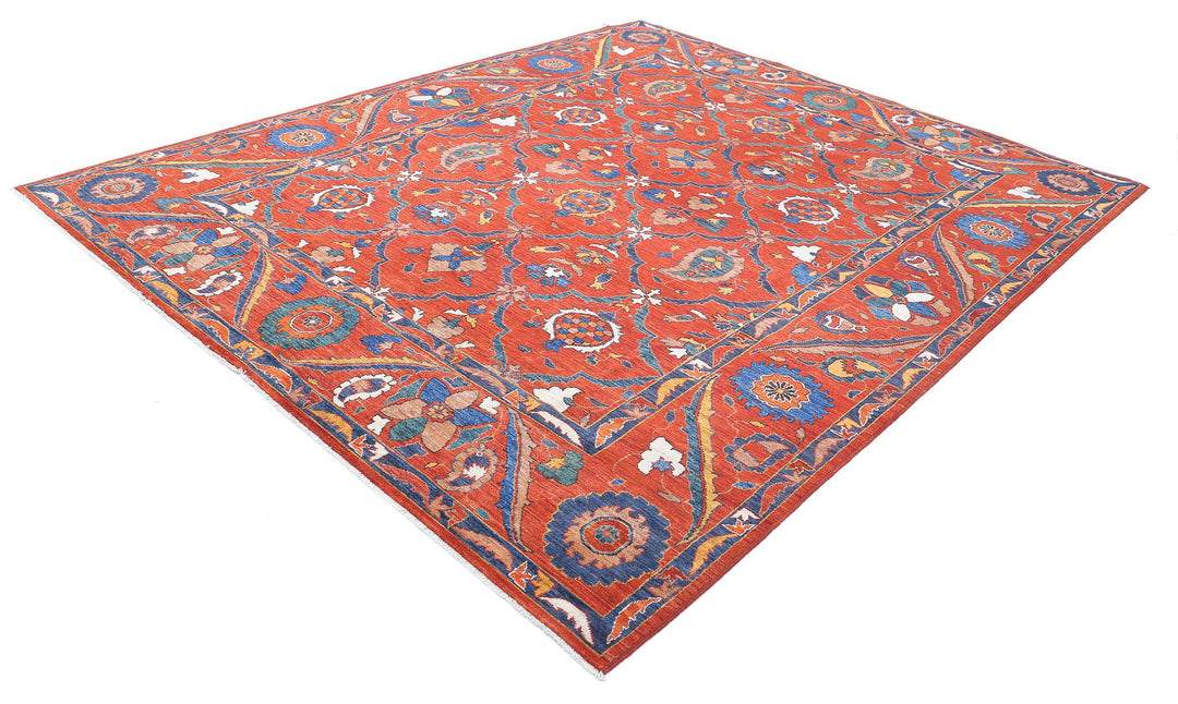 Hand Knotted Nomadic Caucasian Humna Wool Rug 8' 4" x 10' 1" - No. AT47766