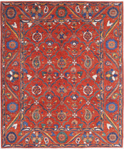 Hand Knotted Nomadic Caucasian Humna Wool Rug 8' 4" x 10' 1" - No. AT47766