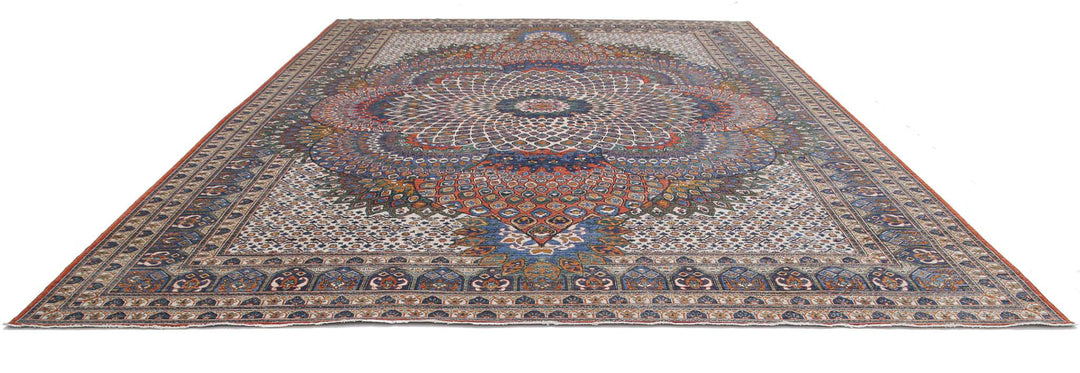Hand Knotted Nomadic Caucasian Humna Wool Rug 12' 6" x 16' 4" - No. AT49816