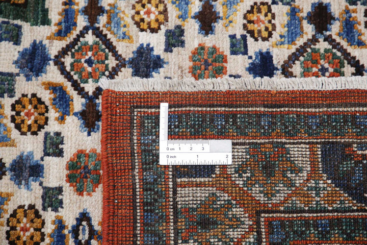 Hand Knotted Nomadic Caucasian Humna Wool Rug 12' 6" x 16' 4" - No. AT49816