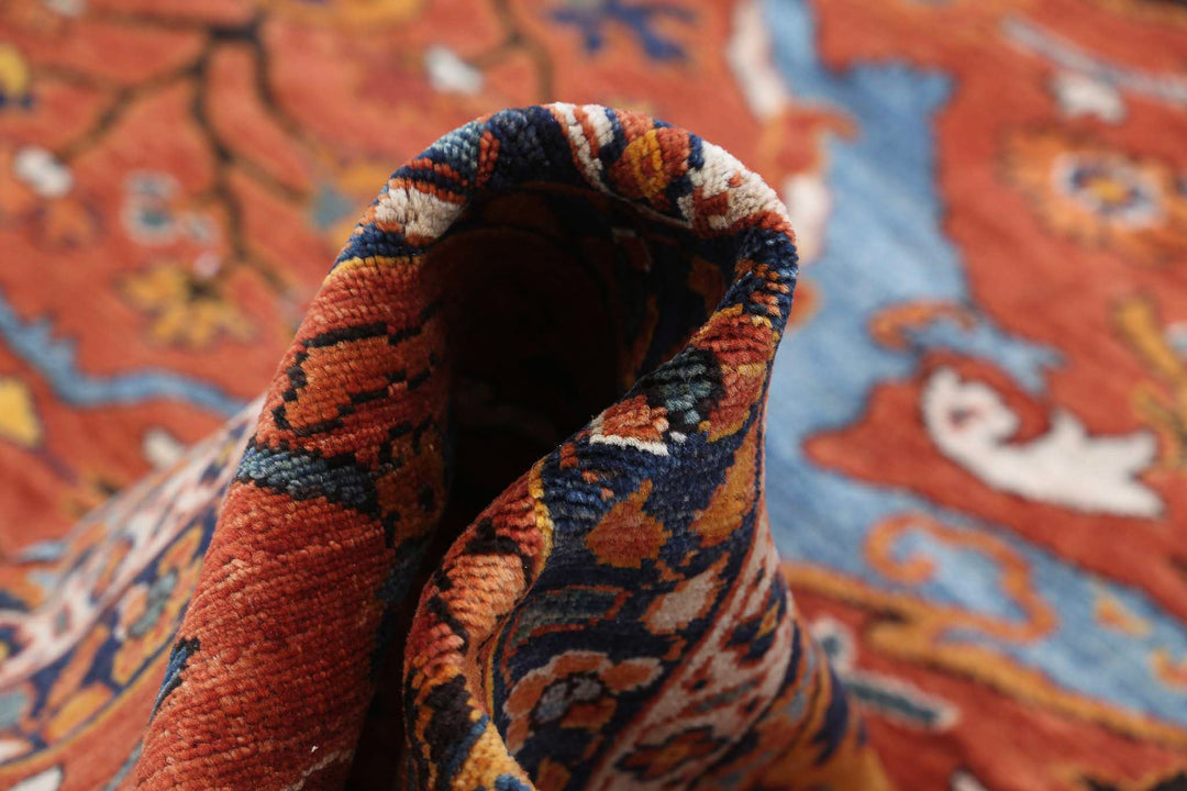 Hand Knotted Nomadic Caucasian Humna Wool Rug 13' 5" x 16' 3" - No. AT88183