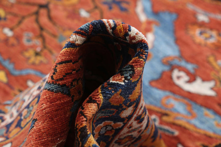 Hand Knotted Nomadic Caucasian Humna Wool Rug 13' 5" x 16' 3" - No. AT88183