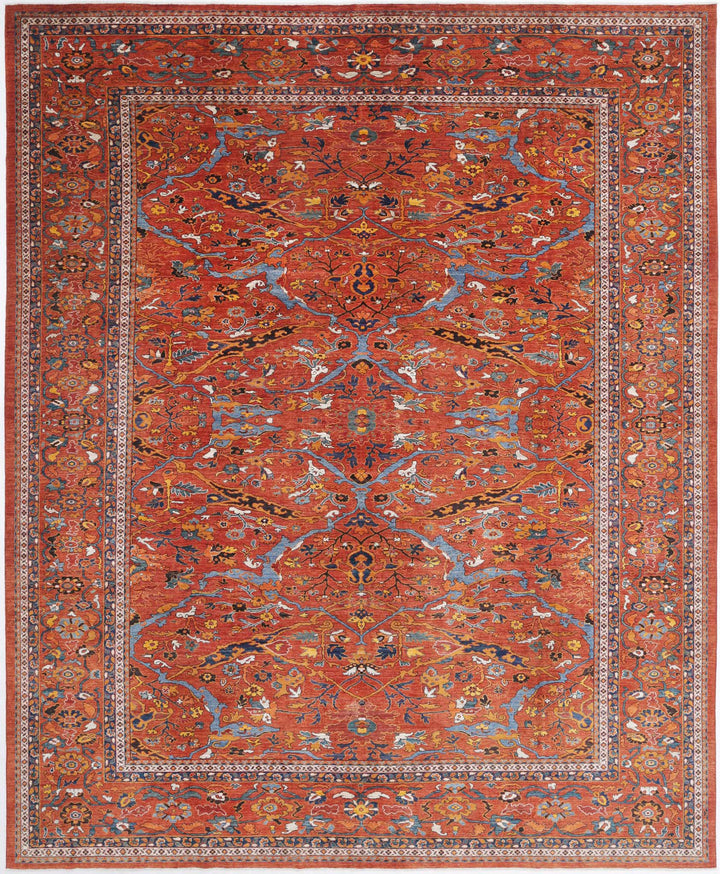 Hand Knotted Nomadic Caucasian Humna Wool Rug 13' 5" x 16' 3" - No. AT88183