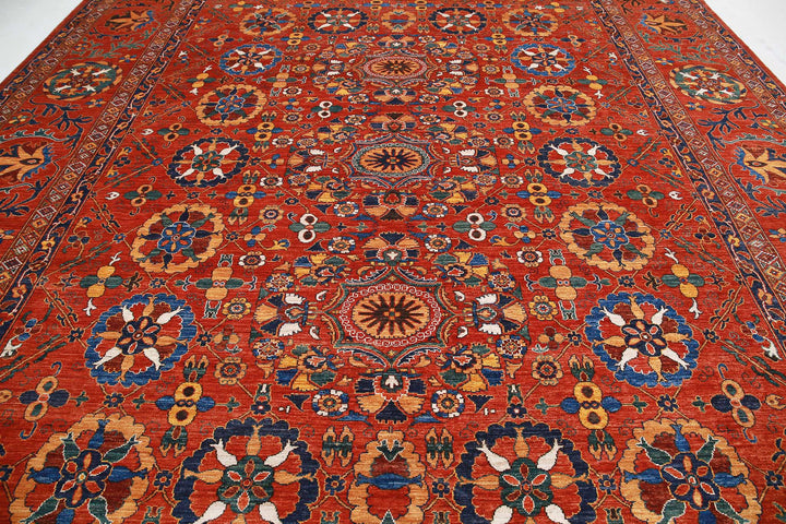 Hand Knotted Nomadic Caucasian Humna Wool Rug 13' 0" x 16' 1" - No. AT26989