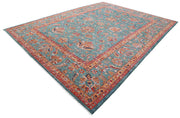 Hand Knotted Nomadic Caucasian Humna Wool Rug 10' 4" x 13' 3" - No. AT42288