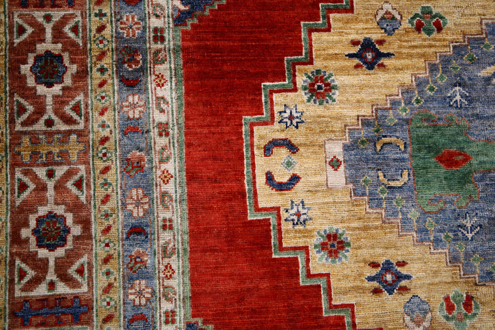 Hand Knotted Nomadic Caucasian Humna Wool Rug 9' 0" x 11' 8" - No. AT80845