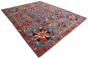 Hand Knotted Nomadic Caucasian Humna Wool Rug 9' 2" x 11' 5" - No. AT20309