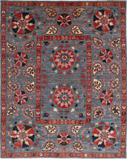 Hand Knotted Nomadic Caucasian Humna Wool Rug 9' 2" x 11' 5" - No. AT20309