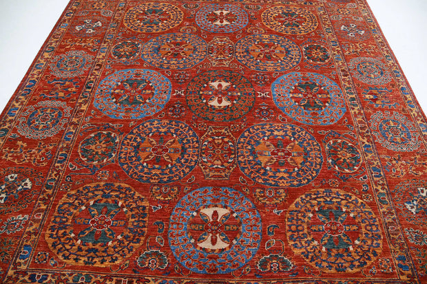 Hand Knotted Nomadic Caucasian Humna Wool Rug 8' 3" x 9' 3" - No. AT19350