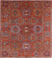 Hand Knotted Nomadic Caucasian Humna Wool Rug 8' 3" x 9' 3" - No. AT19350