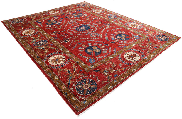 Hand Knotted Nomadic Caucasian Humna Wool Rug 8' 0" x 10' 0" - No. AT24268