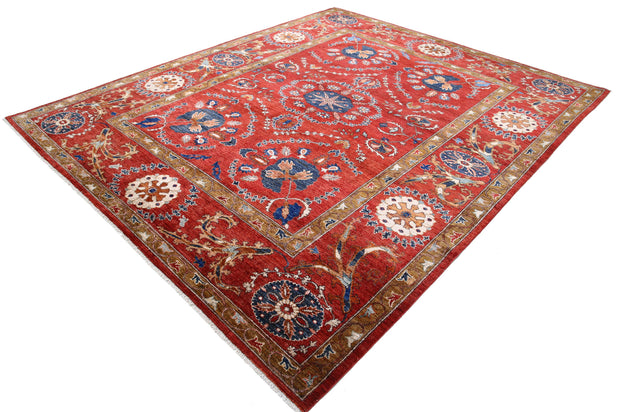 Hand Knotted Nomadic Caucasian Humna Wool Rug 8' 0" x 10' 0" - No. AT24268