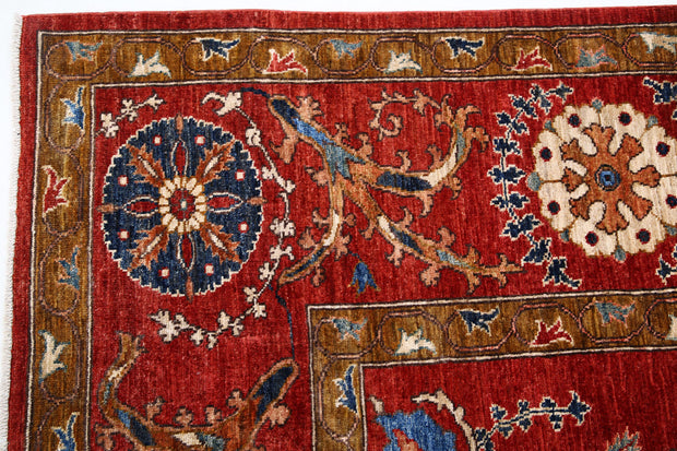 Hand Knotted Nomadic Caucasian Humna Wool Rug 8' 0" x 10' 0" - No. AT24268