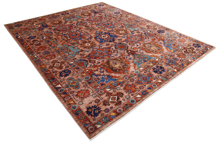 Hand Knotted Nomadic Caucasian Humna Wool Rug 8' 2" x 9' 10" - No. AT51617