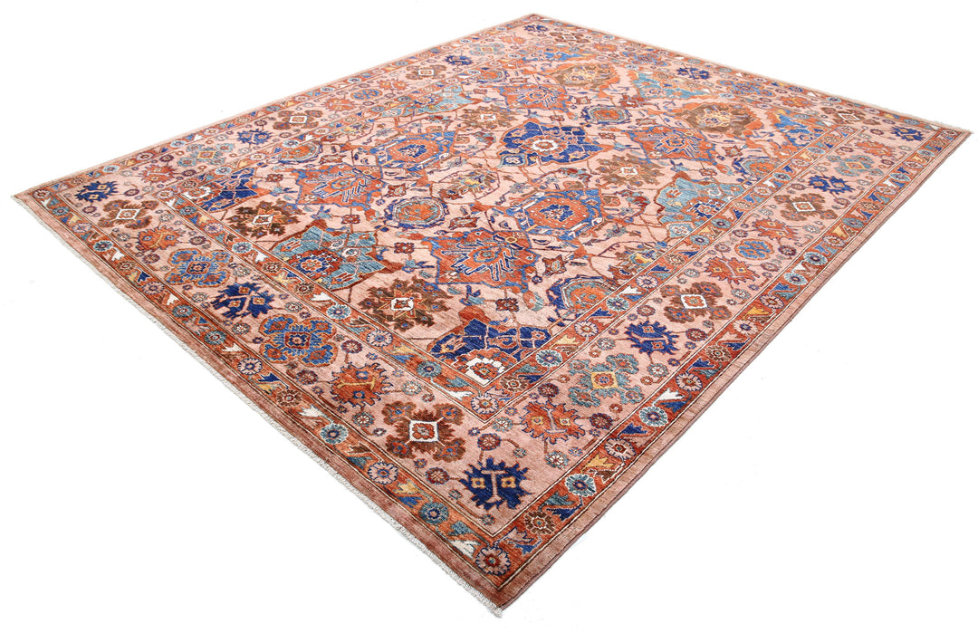 Hand Knotted Nomadic Caucasian Humna Wool Rug 8' 2" x 9' 10" - No. AT51617