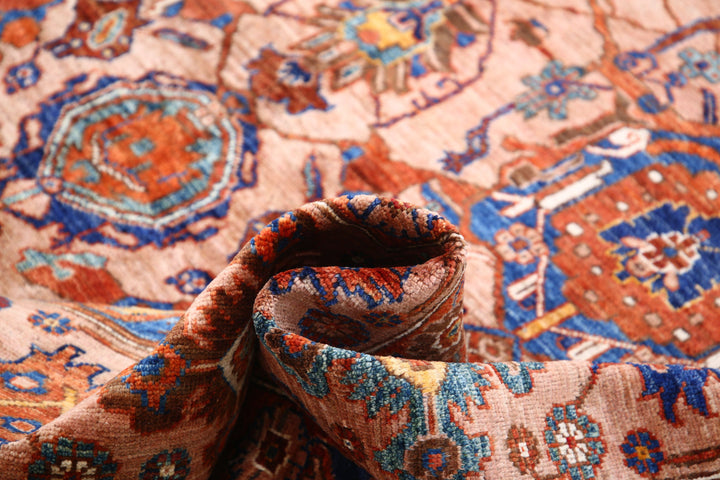 Hand Knotted Nomadic Caucasian Humna Wool Rug 8' 2" x 9' 10" - No. AT51617