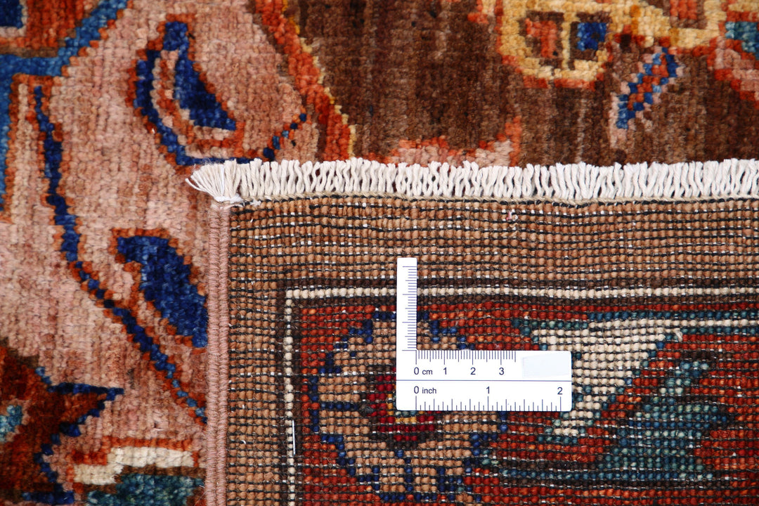 Hand Knotted Nomadic Caucasian Humna Wool Rug 8' 2" x 9' 10" - No. AT51617