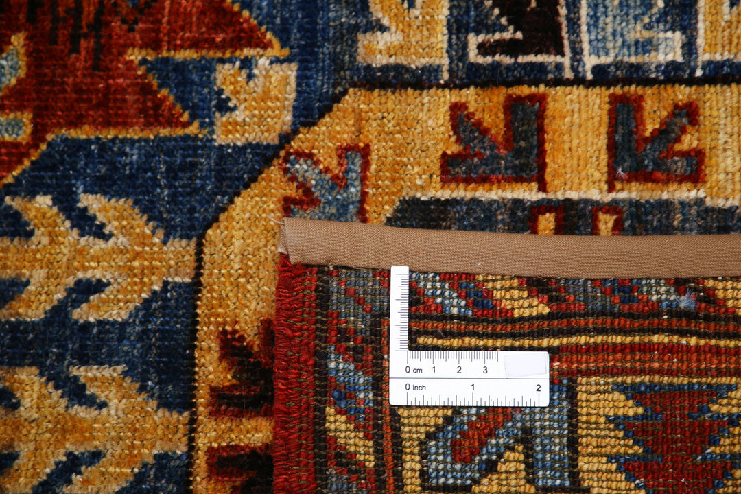 Hand Knotted Nomadic Caucasian Humna Wool Rug 2' 11" x 9' 10" - No. AT84991