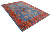 Hand Knotted Nomadic Caucasian Humna Wool Rug 6' 9" x 10' 1" - No. AT55412
