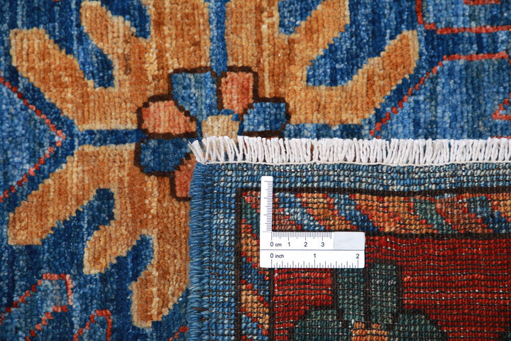 Hand Knotted Nomadic Caucasian Humna Wool Rug 6' 9" x 10' 1" - No. AT55412