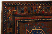 Hand Knotted Nomadic Caucasian Humna Wool Rug 7' 3" x 10' 3" - No. AT14476