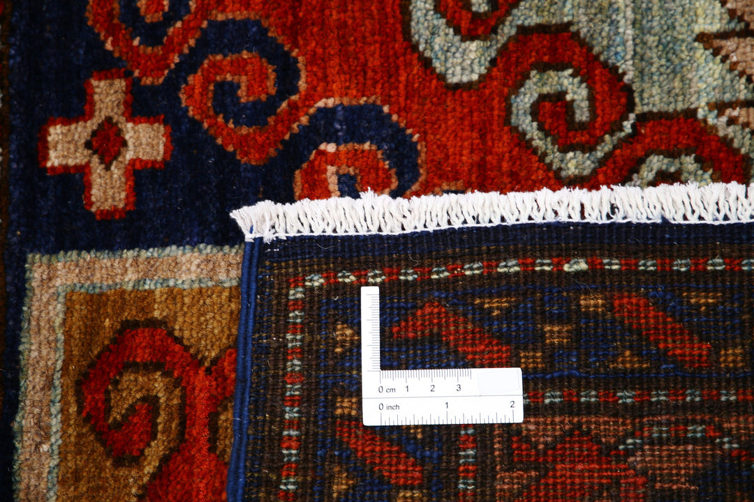 Hand Knotted Nomadic Caucasian Humna Wool Rug 6' 1" x 8' 5" - No. AT51442