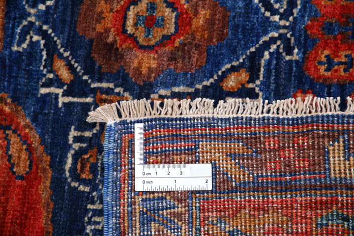 Hand Knotted Nomadic Caucasian Humna Wool Rug 4' 11" x 6' 9" - No. AT44552