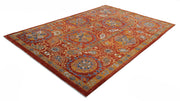 Hand Knotted Nomadic Caucasian Humna Wool Rug 6' 10" x 10' 4" - No. AT41303