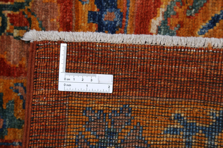 Hand Knotted Nomadic Caucasian Humna Wool Rug 6' 10" x 10' 4" - No. AT41303