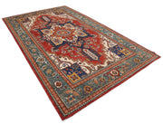 Hand Knotted Nomadic Caucasian Humna Wool Rug 6' 7" x 10' 6" - No. AT54384