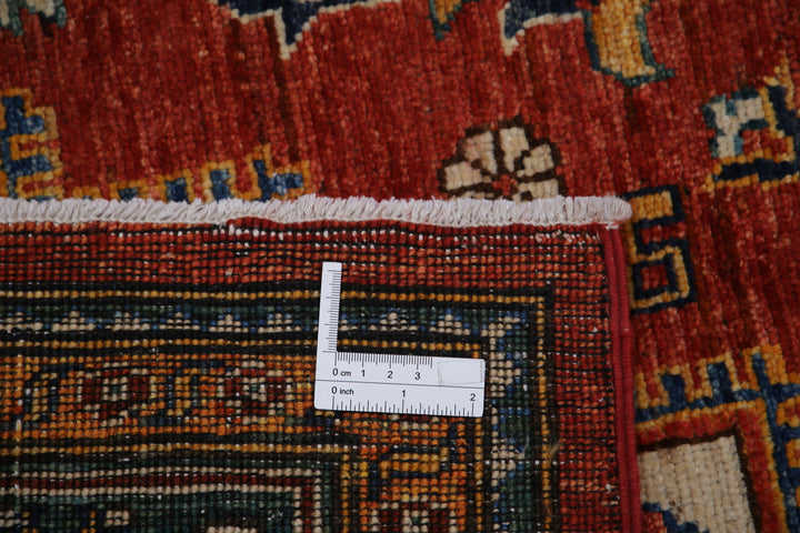 Hand Knotted Nomadic Caucasian Humna Wool Rug 6' 7" x 10' 6" - No. AT54384