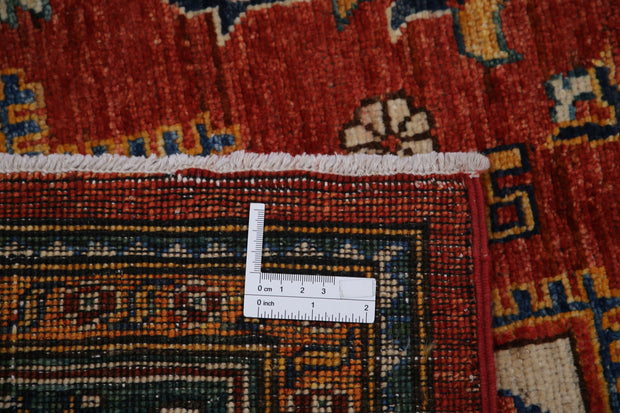 Hand Knotted Nomadic Caucasian Humna Wool Rug 6' 7" x 10' 6" - No. AT54384