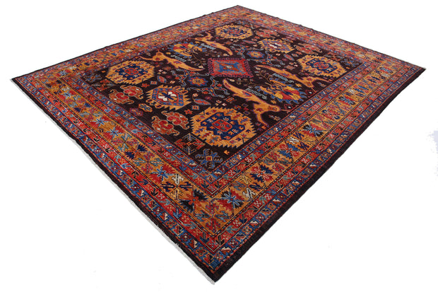 Hand Knotted Nomadic Caucasian Humna Wool Rug 8' 4" x 10' 2" - No. AT81042