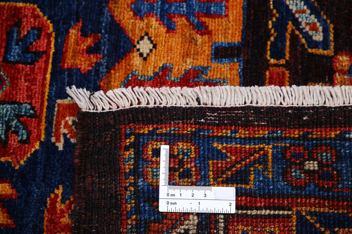Hand Knotted Nomadic Caucasian Humna Wool Rug 8' 4" x 10' 2" - No. AT81042