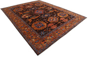 Hand Knotted Nomadic Caucasian Humna Wool Rug 9' 2" x 11' 7" - No. AT58998
