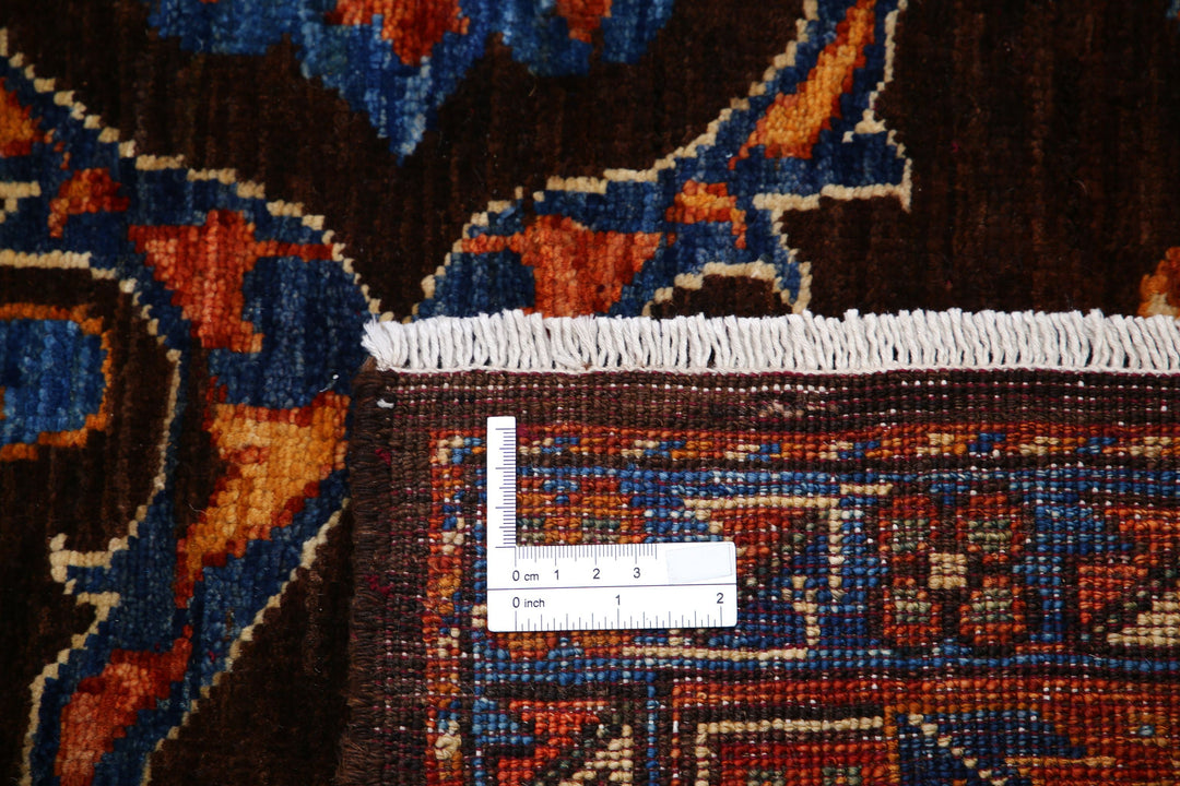 Hand Knotted Nomadic Caucasian Humna Wool Rug 9' 2" x 11' 7" - No. AT58998
