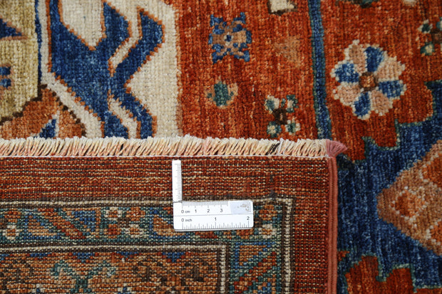 Hand Knotted Nomadic Caucasian Humna Wool Rug 14' 6" x 19' 2" - No. AT21626