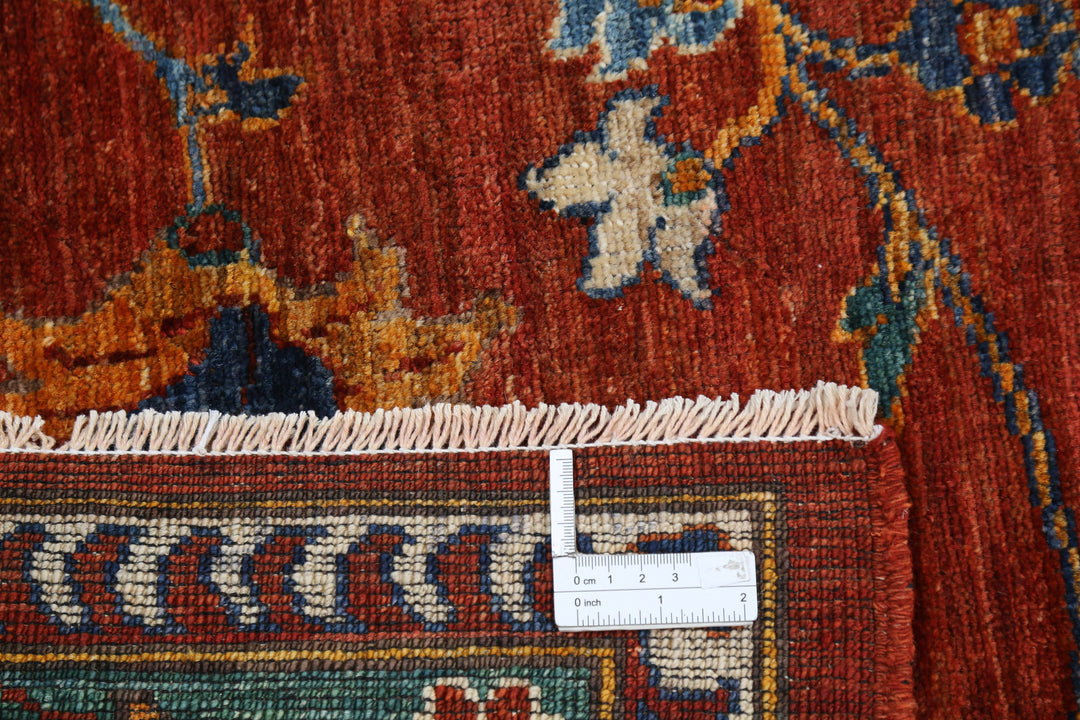 Hand Knotted Nomadic Caucasian Humna Wool Rug 9' 2" x 12' 0" - No. AT10593